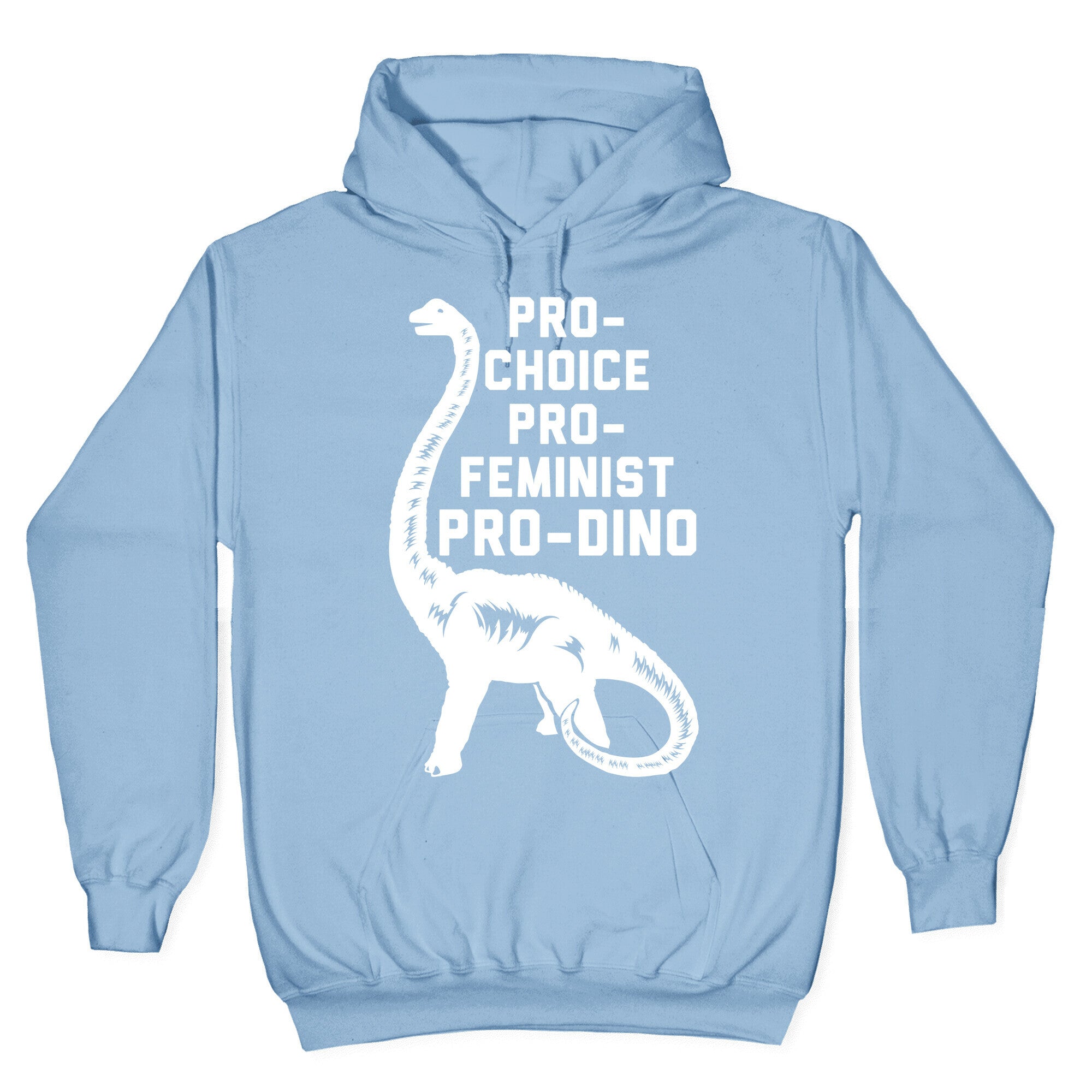 Pro-Choice Pro-Feminist Pro-Dino Hoodie